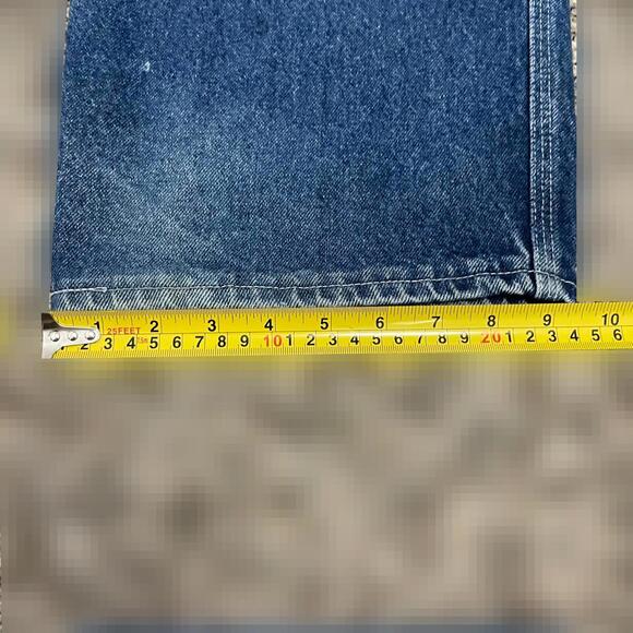 Super Baggy 2000s Carpenter Y2K 40x32 Skater Grunge Jeans 10 Inch Leg Opening - Picture 4 of 5